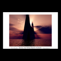 Sunset over Broken Needle Mountain posters by celtxian Sunset over Broken Needle Mountain posters