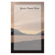 Sunset Over Cannery Bay; Customizable Personalized Stationery