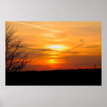 Sunset over Carrollton Kentucky Poster