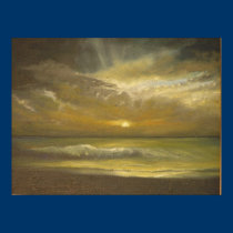 Sunset Over Chesil Beach posters