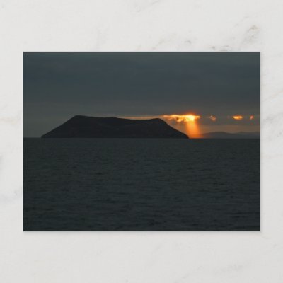 Sunset over Daphne Major Postcards