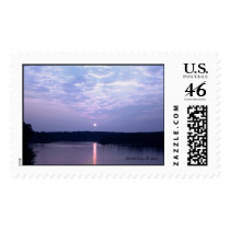 Sunset Over Falls Lake Postage Stamp