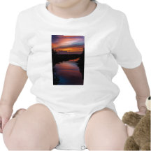 Sunset Over Florida Marsh Bodysuits
