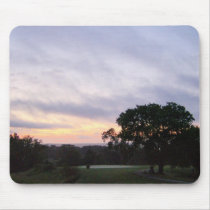 Sunset Over Golf Course mousepads by allthingsnatural Sunset Over Golf Course mousepads