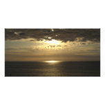 Sunset Over Gulf of Mexico Customized Photo Card