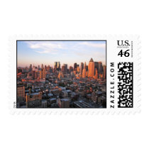 Sunset Over Hell's Kitchen Postage Stamp