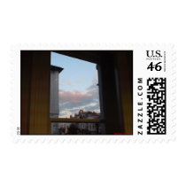Sunset over High Street, Tunbridge Wells, Kent, UK postage