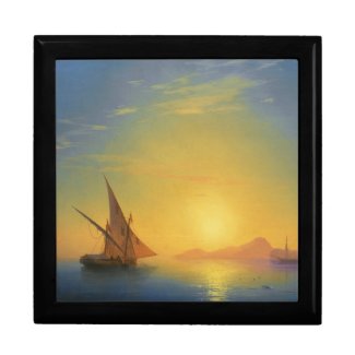 Sunset over Ischia Ivan Aivazovsky seascape waters Gift Box