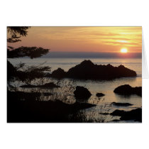 sunset over Juan De Fuca Cards