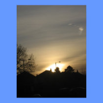 Sunset Over Kirkham Poster posters