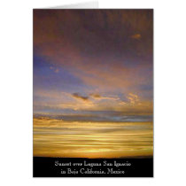 Sunset over Laguna San Ignacio cards by truestar Sunset over Laguna San Ignacio cards
