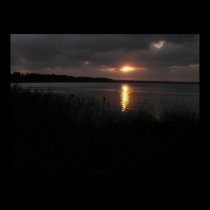 Sunset over Lake Mattamuskeet posters