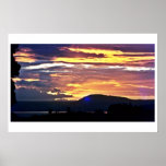 Sunset Over Lake Rotorua, North Island Posters