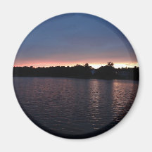 Sunset Over Lake Swan, Georgia Magnet