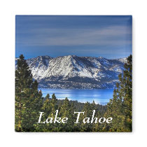Sunset Over  Lake Tahoe California  Magnet