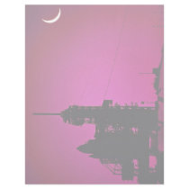 Sunset over launch pad with shuttle, Kennedy Space Letterhead Template