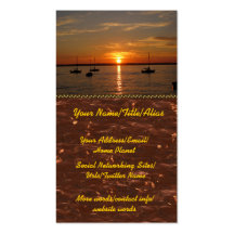 Sunset Over Lummi Island Business Card