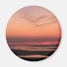 Sunset Over Merseyside Fridge Magnet