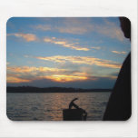 Sunset over River Mousepad