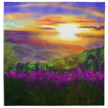 Sunset over Rosedale Cloth Napkin