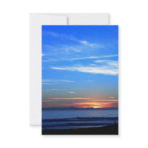 Sunset Over Santa Cruz Island Personalized Announcements