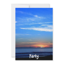Sunset Over Santa Cruz Island Personalized Invites
