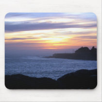 Sunset over Santa Cruz mousepads