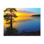 Sunset over Sardis Lake Postcard