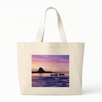 Sunset over sea bags