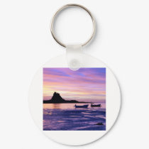 Sunset over sea keychains