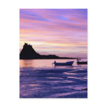 Sunset over sea postcards