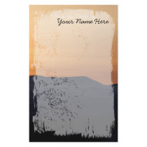 Sunset Over Snowy Mountains; Customizable Stationery