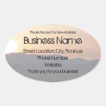 Sunset Over Snowy Mountains; Promotional Sticker