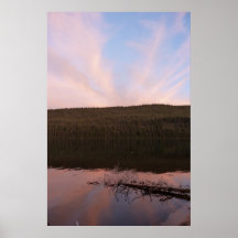Sunset over Stanley Lake Posters