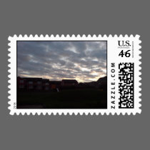 Sunset over Suburbia postage