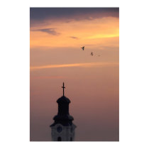 Sunset over the Church posters by ihsfx Sunset over the Church posters