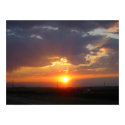 Sunset over the Colorado Rockies posters