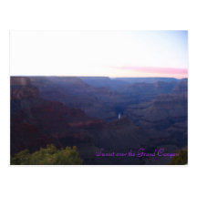 Sunset over the Grand Canyon Postcard