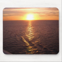 Sunset over the ocean Mouse pad mousepads
