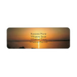 Sunset Over The Ocean Return Address Label