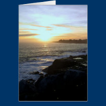 Sunset over the Pacific Ocean cards