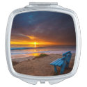 Sunset over the Pacific Ocean Makeup Mirror