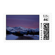 Sunset over the Rockies postage