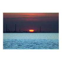 Sunset over Wilhelmshaven 2 posters