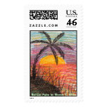 Sunset Palm by Wendy C. Allen Stamps