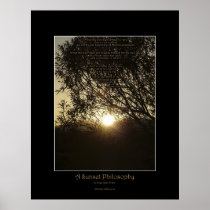 SUNSET PHILOSOPHY NATURE & POEM POSTERS
