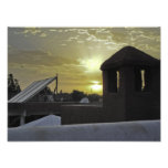 sunset in marrakesh, morocco, rooftop, hotel,