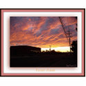 Sunset photo sculptures
