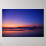 Sunset Pier Poster