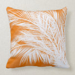 Sunset Plam Trees Throw Pillow